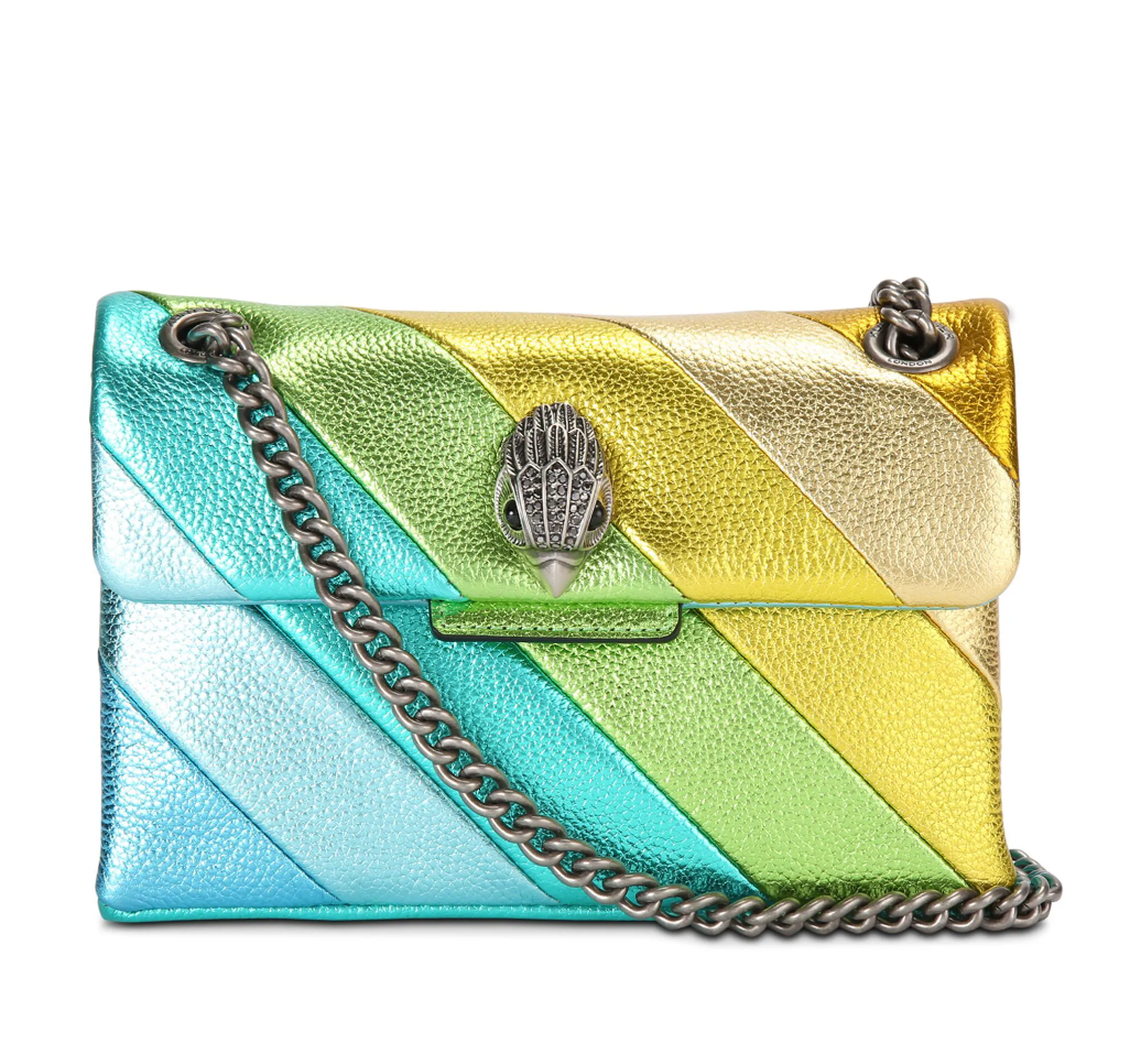 Bolsa Kurt Geiger mini kensington rainbow azul