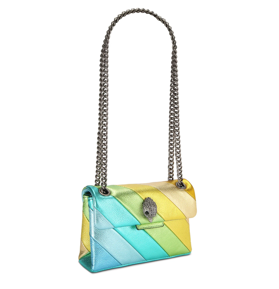 Bolsa Kurt Geiger mini kensington rainbow azul