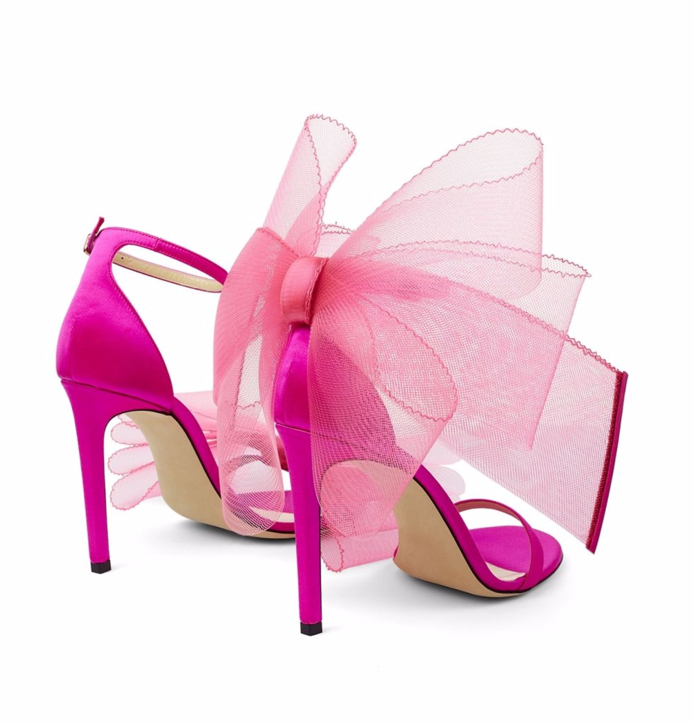Jimmy Choo Aveline 100 bow-trimmed sandals