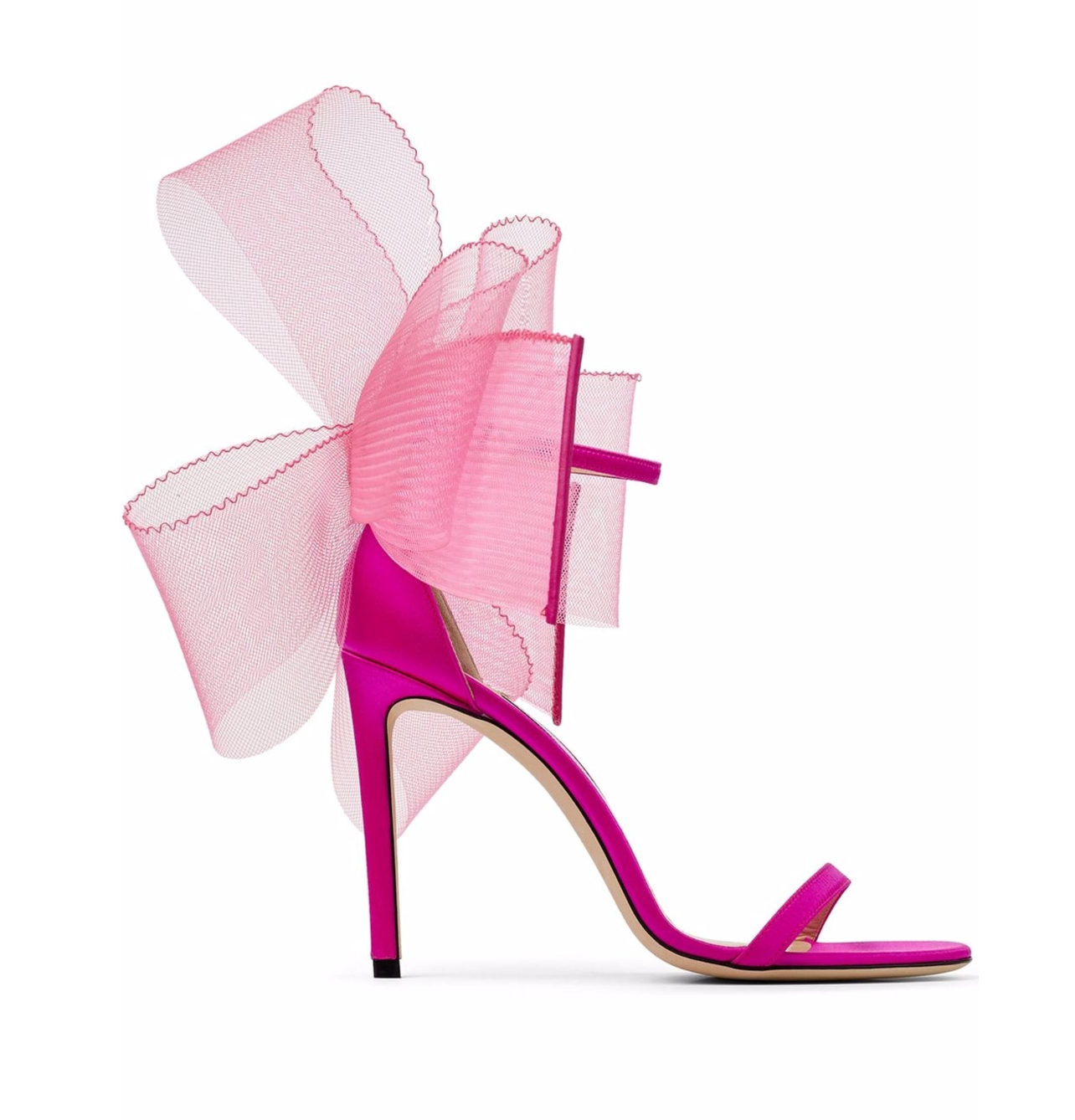 Jimmy Choo Aveline 100 bow-trimmed sandals