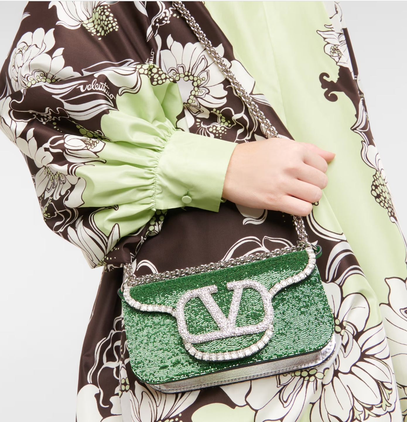 Valentino Garavani Locò Small beaded shoulder bag