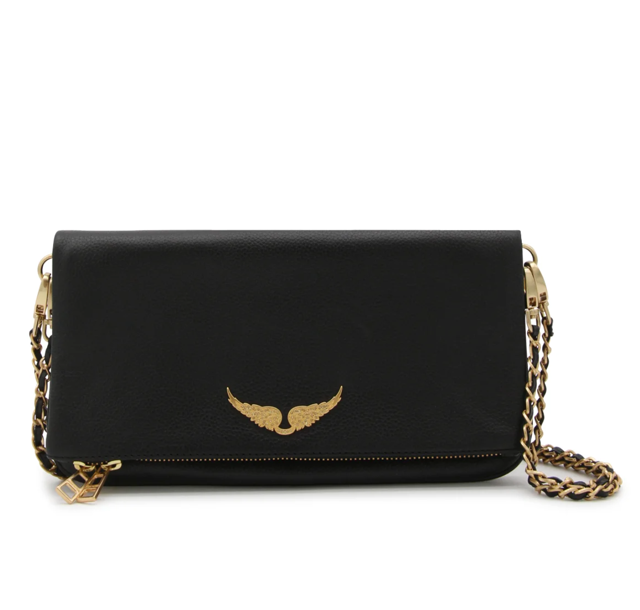 Zadig & Voltaire Logo Plaque Zipped Crossbody Bag
